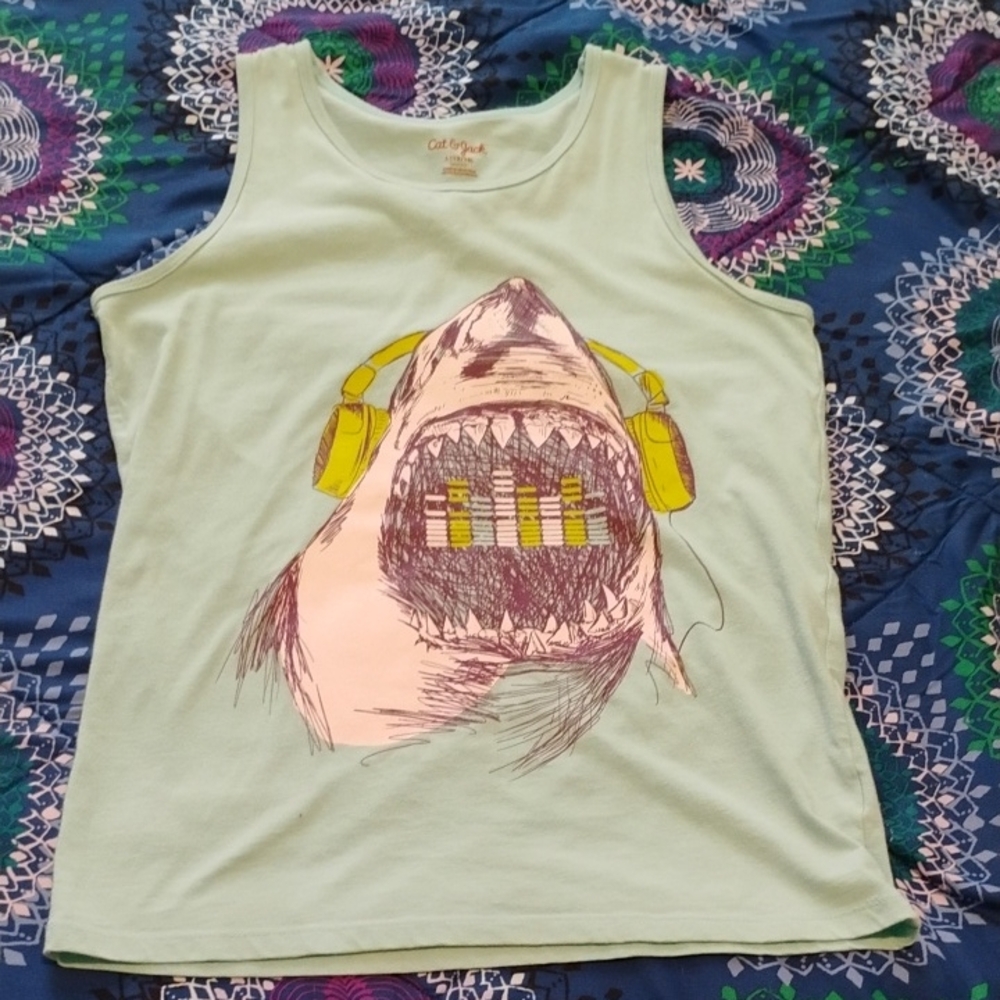 Cat & Jack Mint Shark Tank Top
